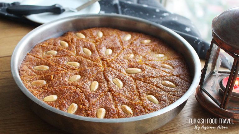 Turkish Semolina Cake With Syrup “Sambali”