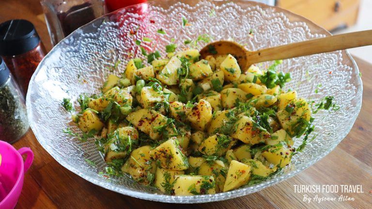 Turkish Style Potato Salad |  Vegan