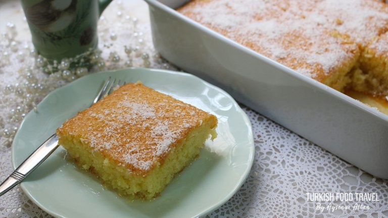 Fluffy Turkish Cake Revani With Syrup