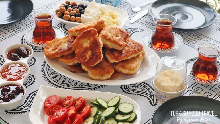 Turkish Fried Savory Doughnuts