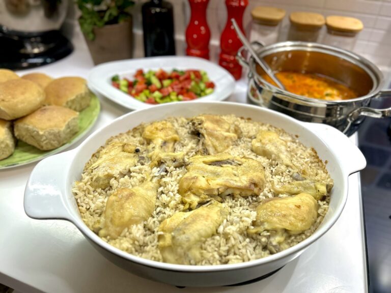 Turkish Chicken & Rice (Tavuk Kapama)